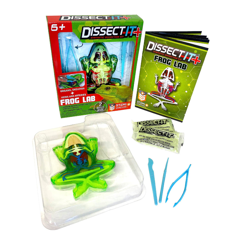 Dissect-It: Variety Animal Dissection Kit — Bat, Frog, Salamander & Piranha (Ages 6+)