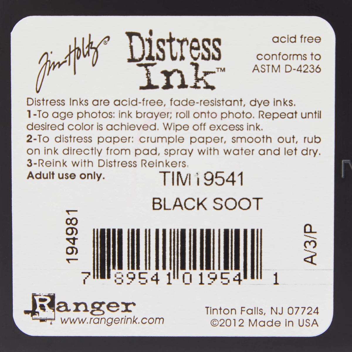 Ranger Tim Holtz Distress Ink Pad, Old Paper