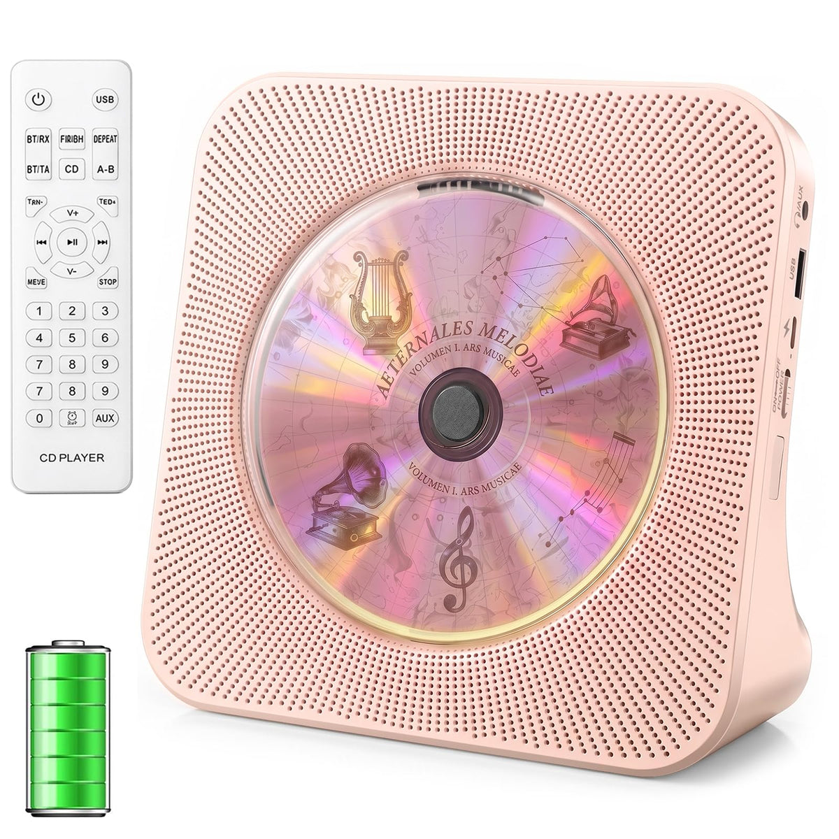 Gueray KC906 Desktop Bluetooth CD Player for Learning (K–12)