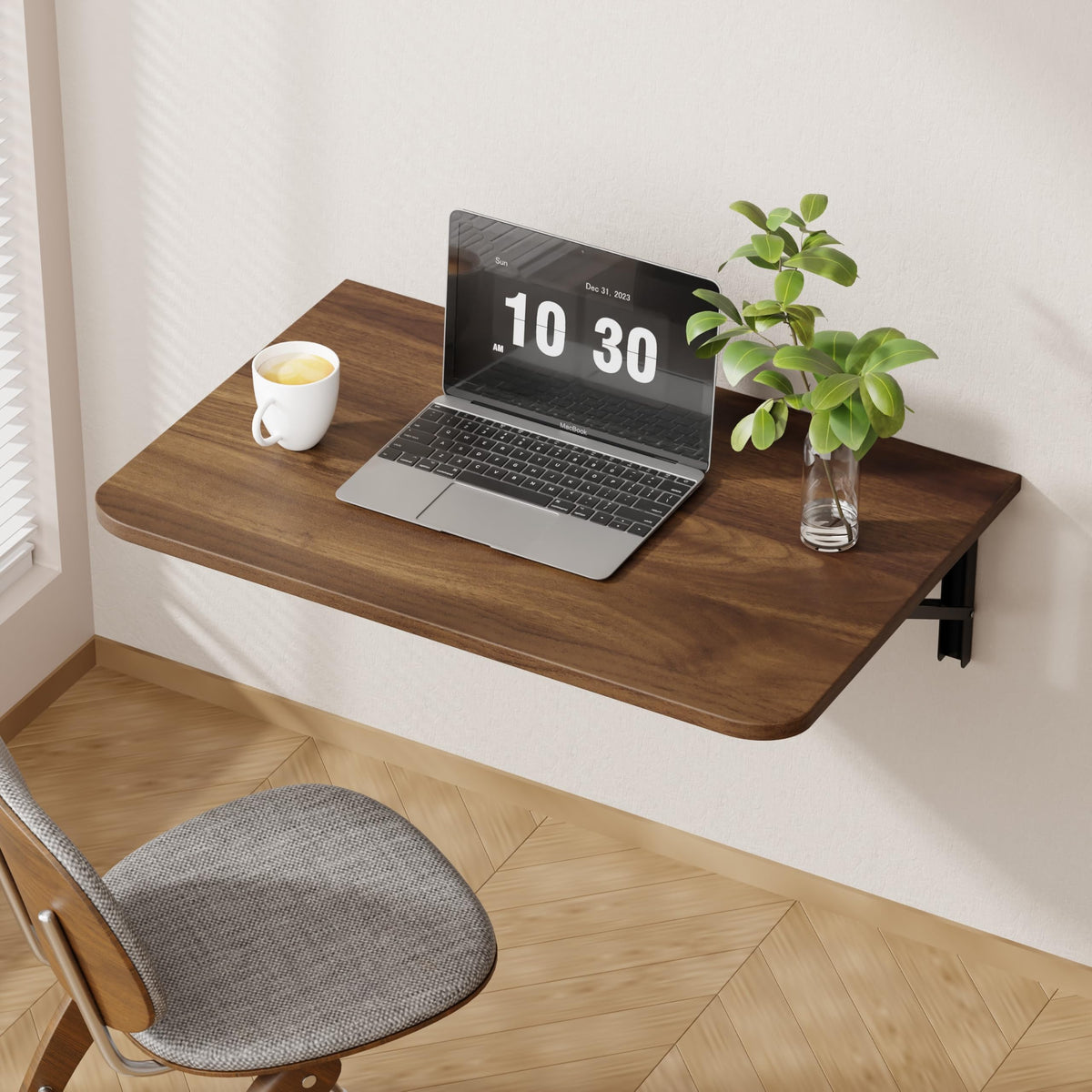Dogsky 24-Inch Wall-Mounted Folding Student Desk