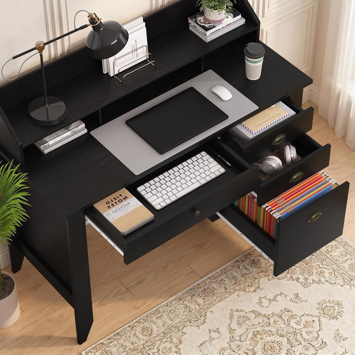 4 EVER WINNER 47-Inch Student Desk with Drawers