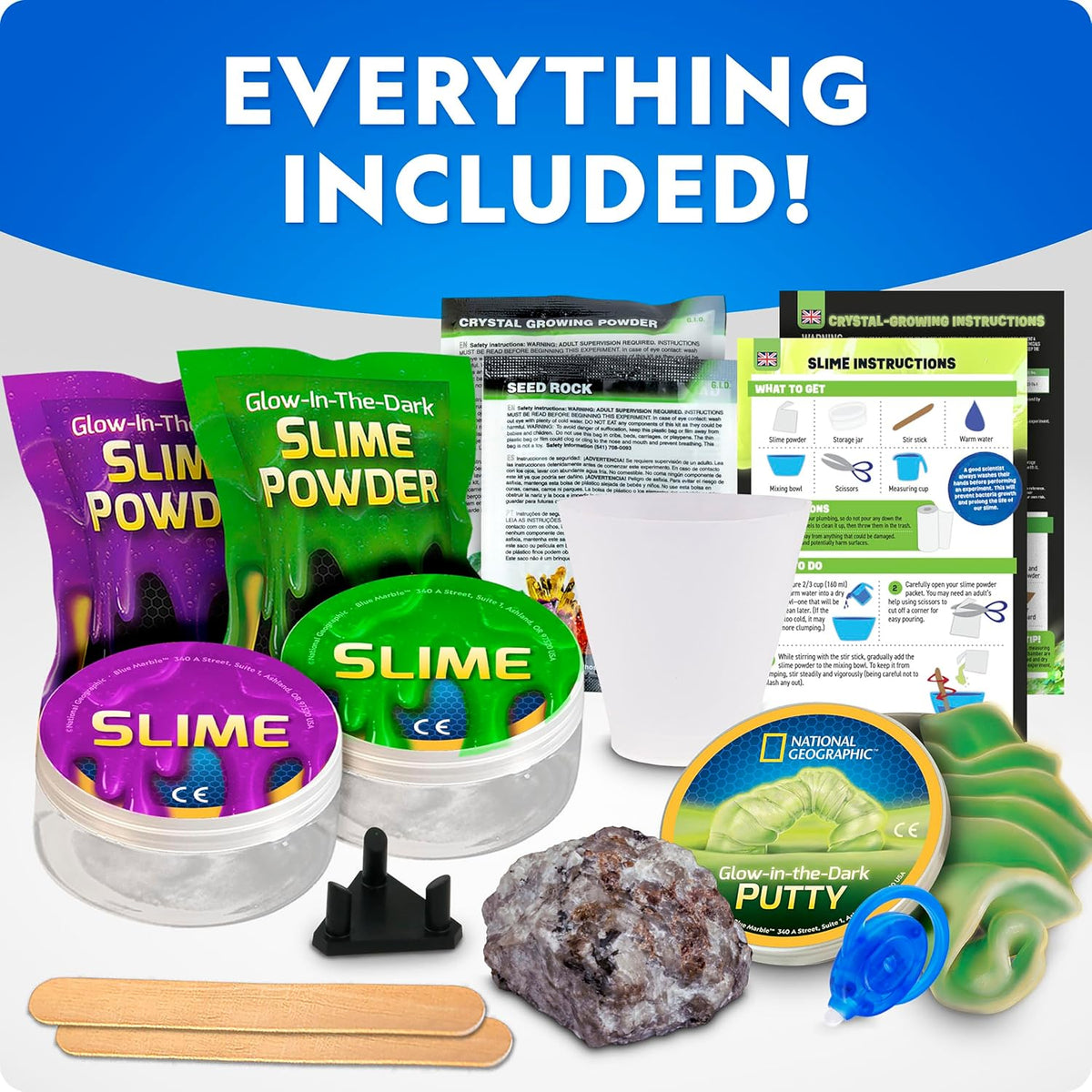 National Geographic: Glow-in-the-Dark Mega Science Experiment Kit