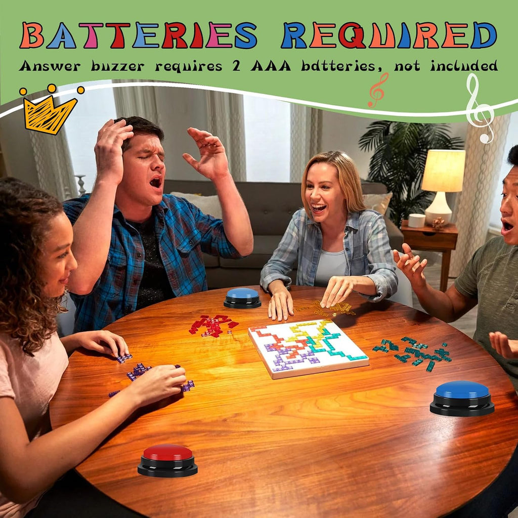 10 Pcs Recordable Answer Buzzers Button Answer Buzzers Game