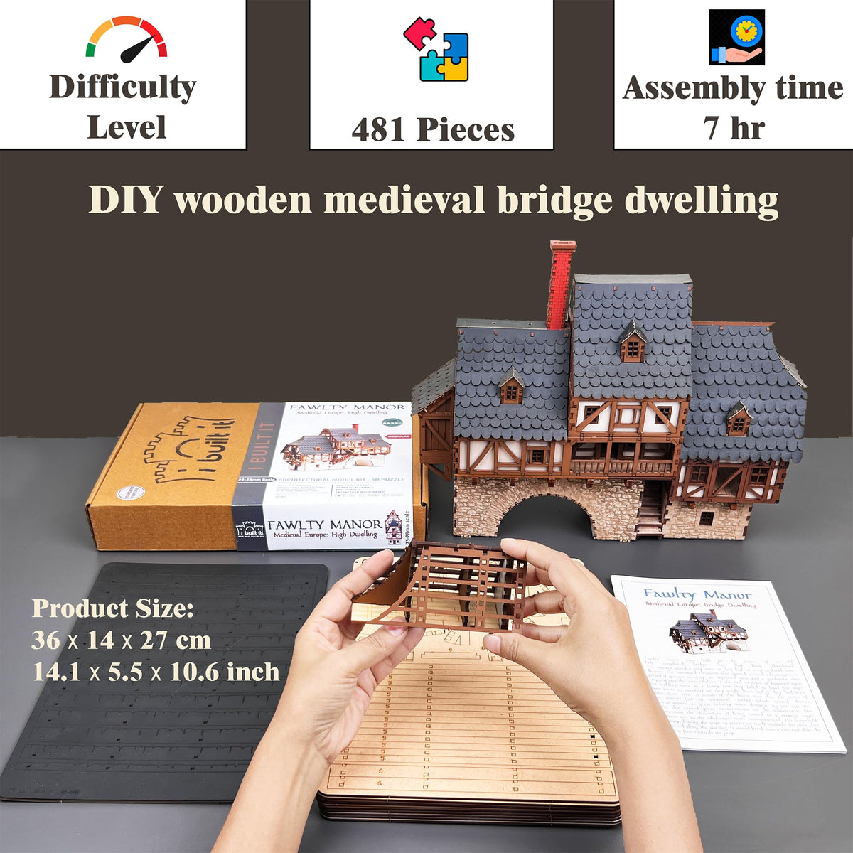 I BUILT IT Medieval Building Model Kits (Select Model)