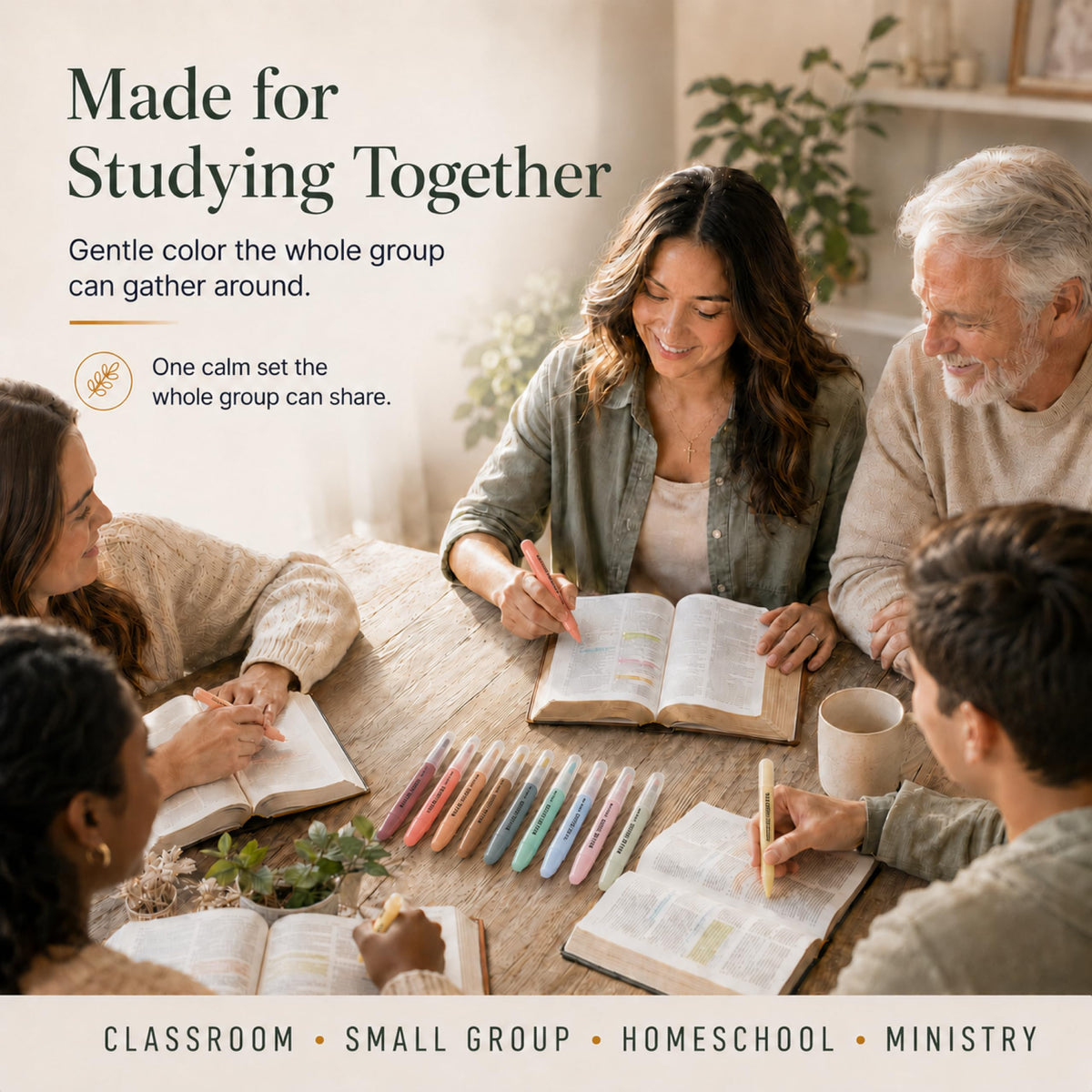 10 Pack Bible Safe Highlighters - Pastel Color, Wax Highlighters