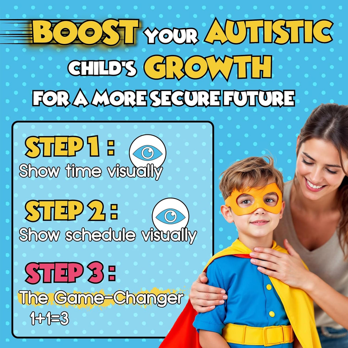 Autism & Prosperity Time Schedule Tasks - Autism Learning Materials, Special Education Autism Sensory Products, Sensory Toys for Kids with Autism, Visual Schedule for Kids with Autism Age 4 5 7 8 12