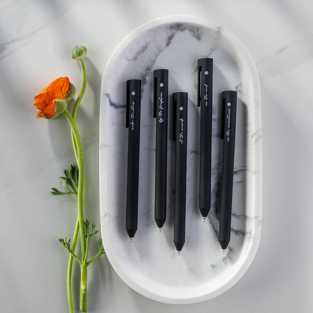 DIVERSEBEE Black Gel Ink Pens, 0.5 mm Gel Pens Fine Point