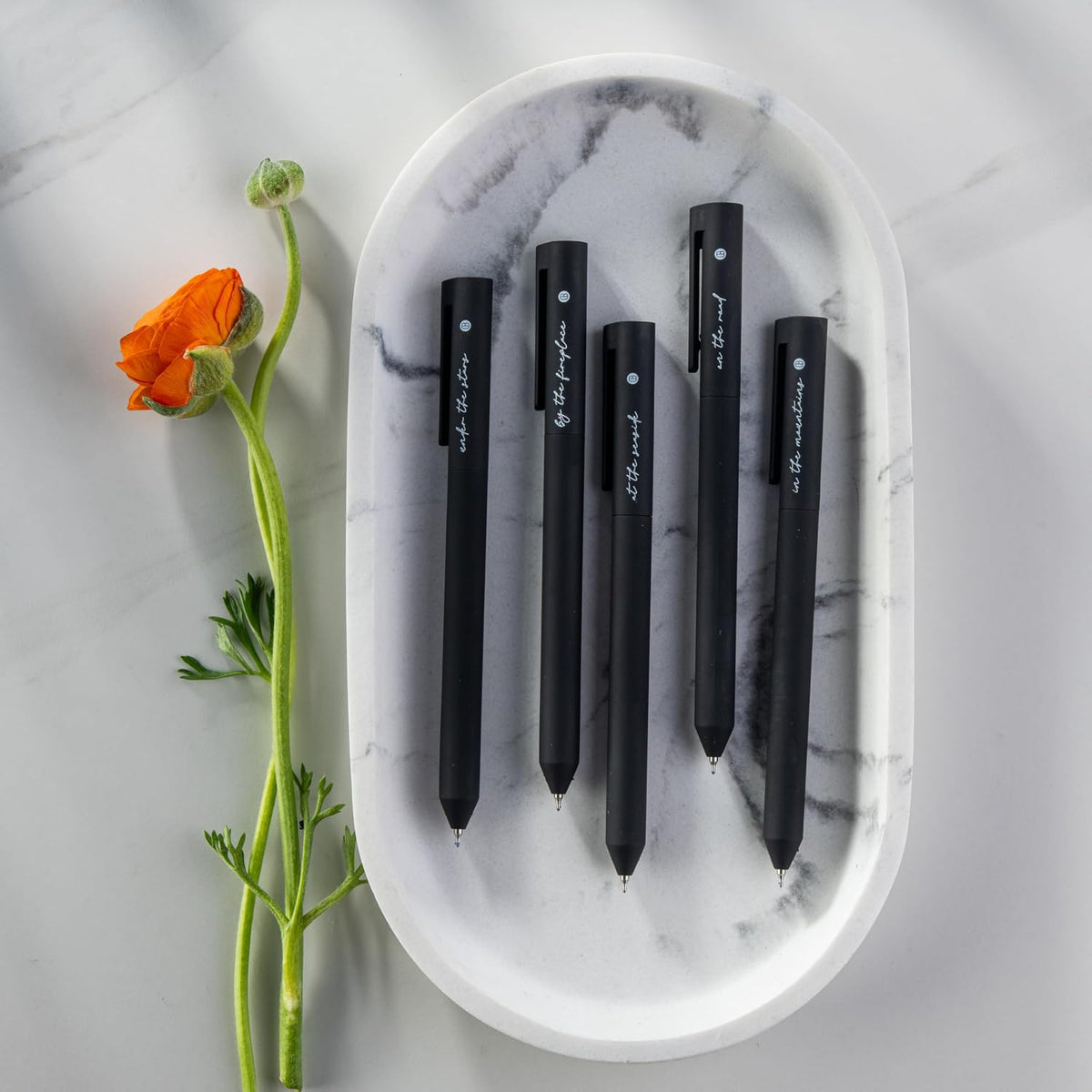 DIVERSEBEE Black Gel Ink Pens, 0.5 mm Gel Pens Fine Point