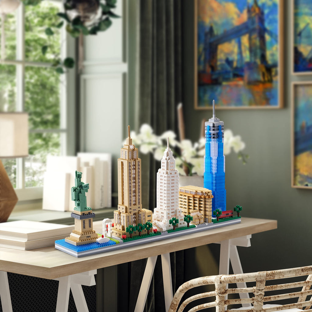 JXRLMB Architecture White House Modle Kit Micro Building Blocks Sets for Adults World Famous Landmark Collection Set U.S. Capital 3520 PCS for Teens 14+