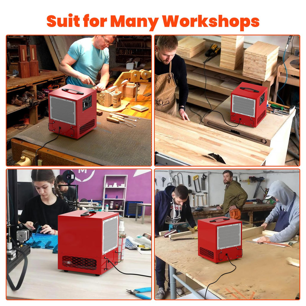 Abestorm Tabletop Dust Collector with Timer for Woodworking Shops