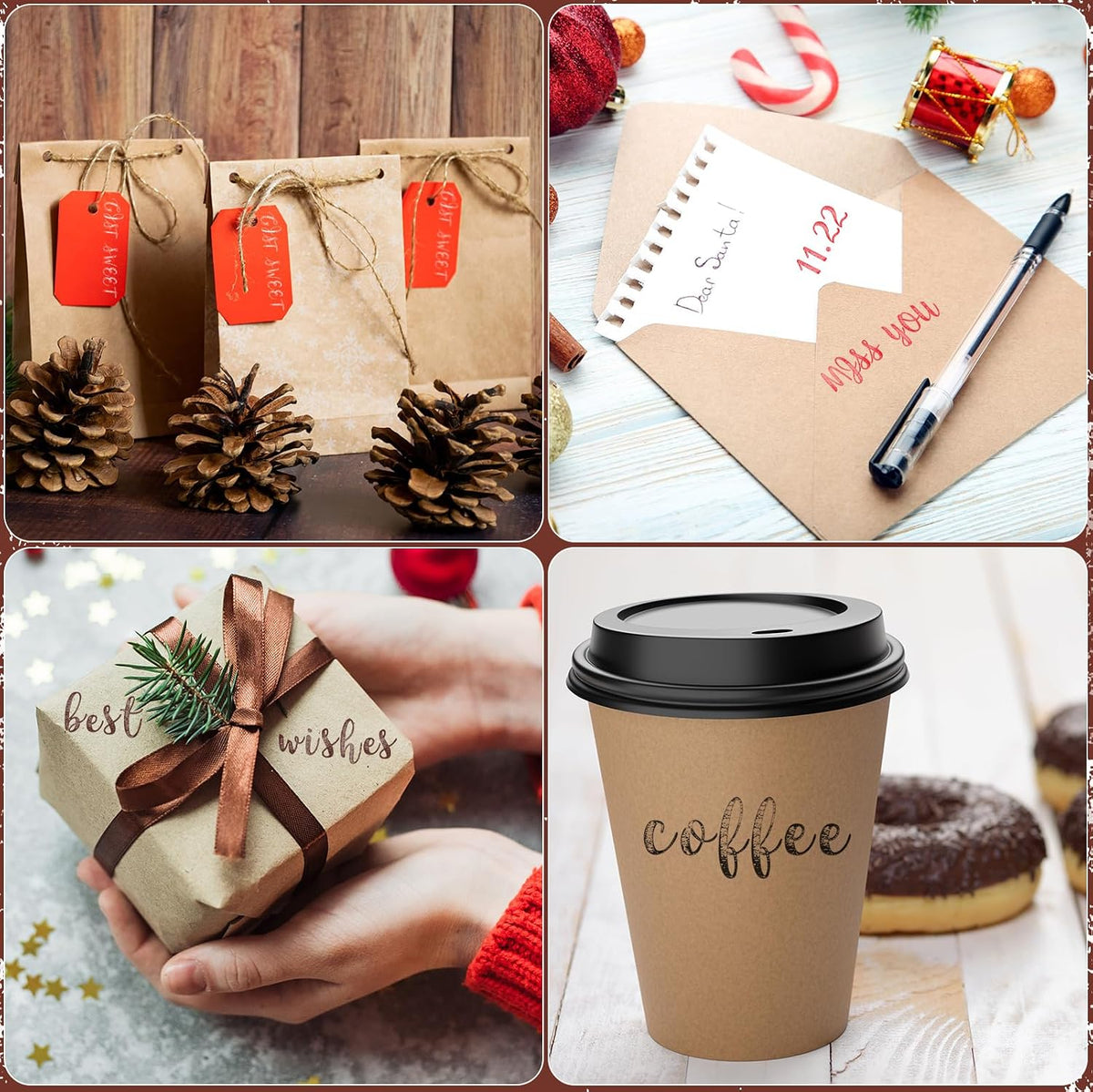 Fuyoooo 70 Pcs Alphabet Wooden Rubber Stamps with Box Letter Number Symbol DIY Craft Alphabet Stamps Set for Card Making DIY Craft Scrapbooking Supplie