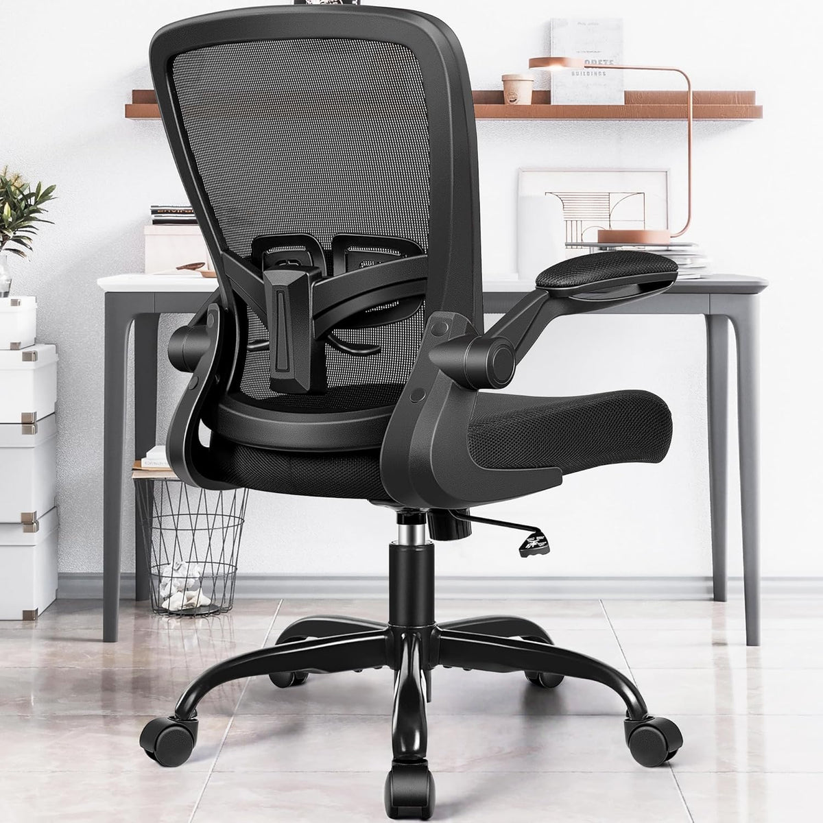 FelixKing Office Chair, Ergonomic Comfy Desk Chair with Flip-up Armrests