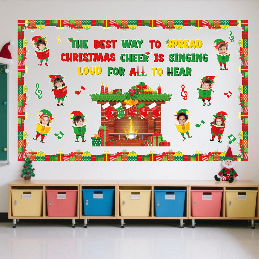 Funrous 71 Pcs Winter Bulletin Board Set Holidays Around The World