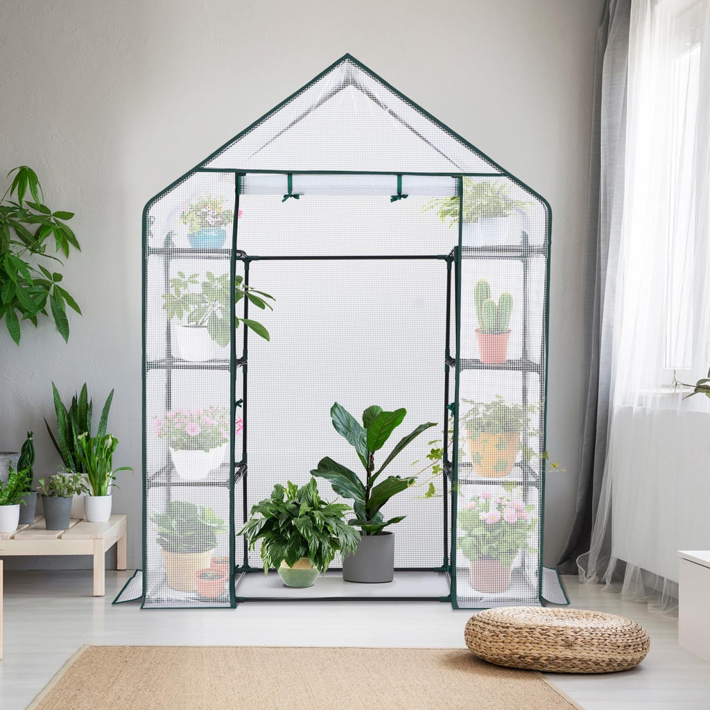 Ohuhu Plastic Greenhouse with 3–4 Tiers, Up to 22.56 Sq Ft