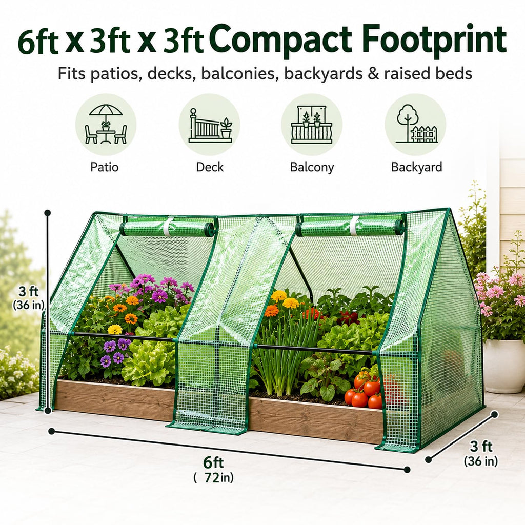 ScienGarden Portable Tunnel Greenhouse (Medium & Large)