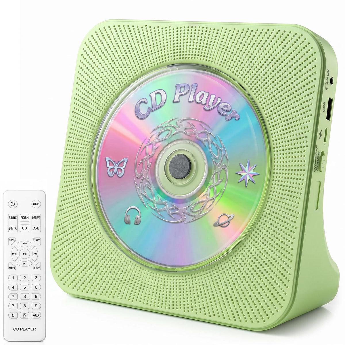 Gueray KC906 Desktop Bluetooth CD Player for Learning (K–12)