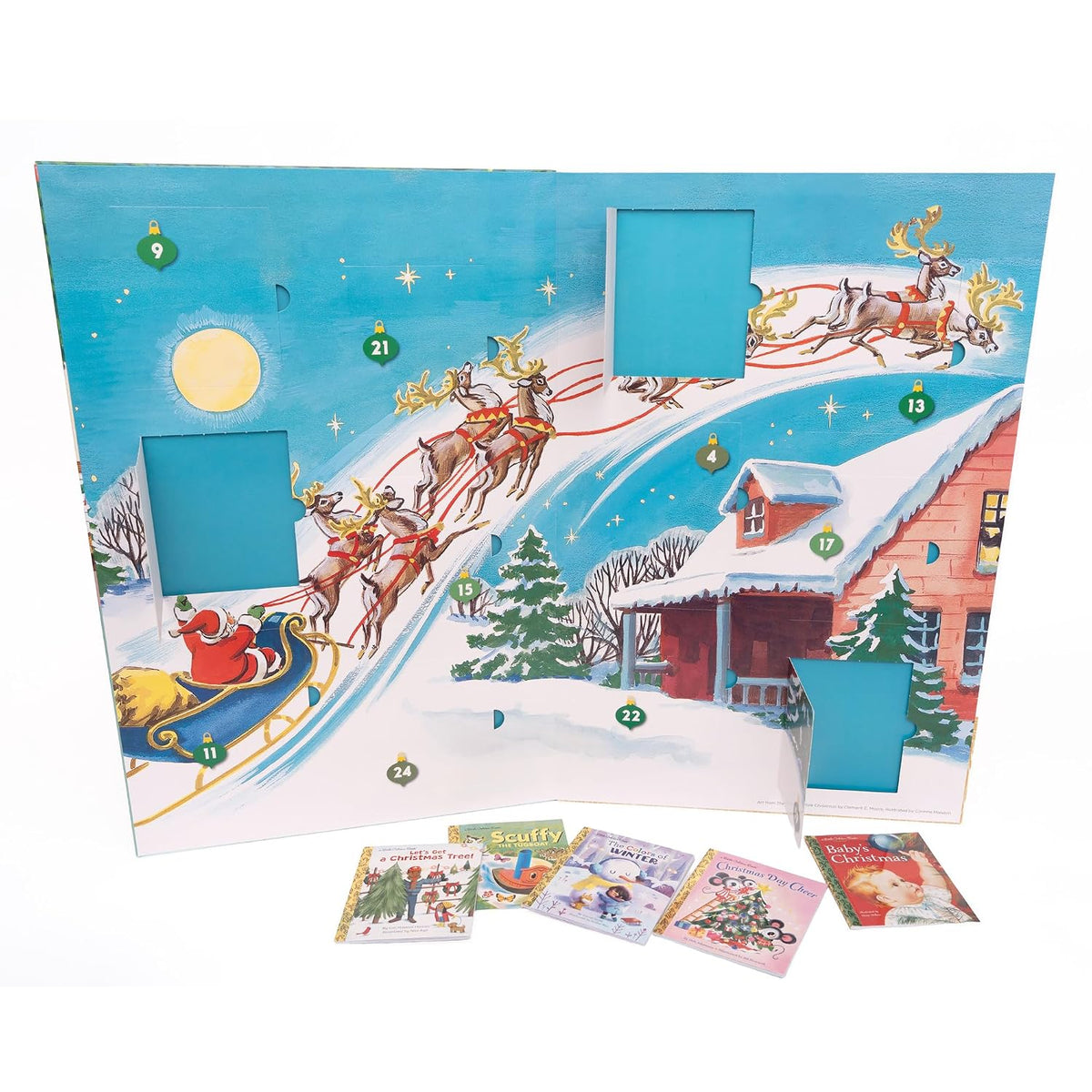 Little Golden Books Advent Calendar: Countdown to Christmas: With 24 Winter Holiday Books