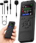 Digital Voice Recorder with Playback, 32GB Built-in Memory Storage