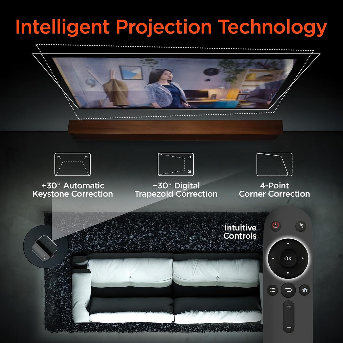 HyperGear CinéMini Portable Projector, 720p Display