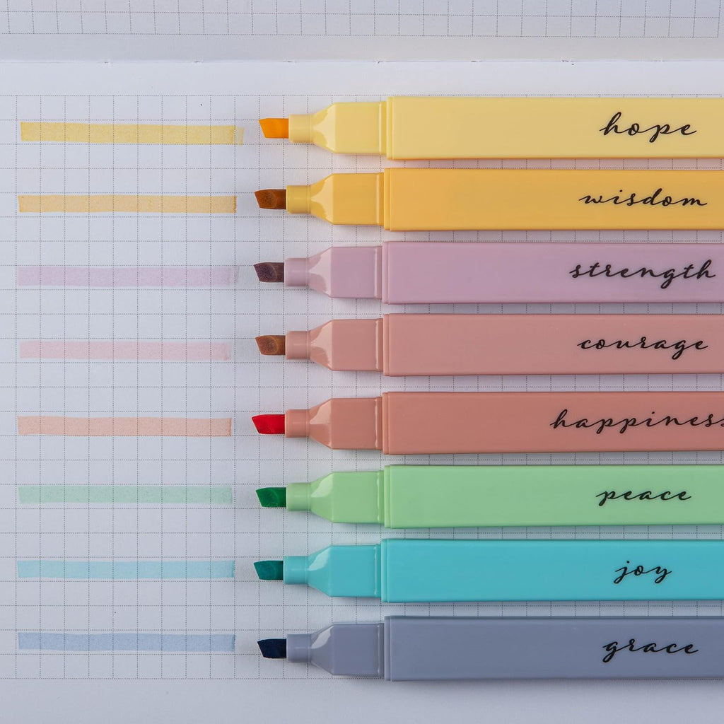 DIVERSEBEE Bible Highlighters with Soft Chisel Tip, No Bleed (Pastel)