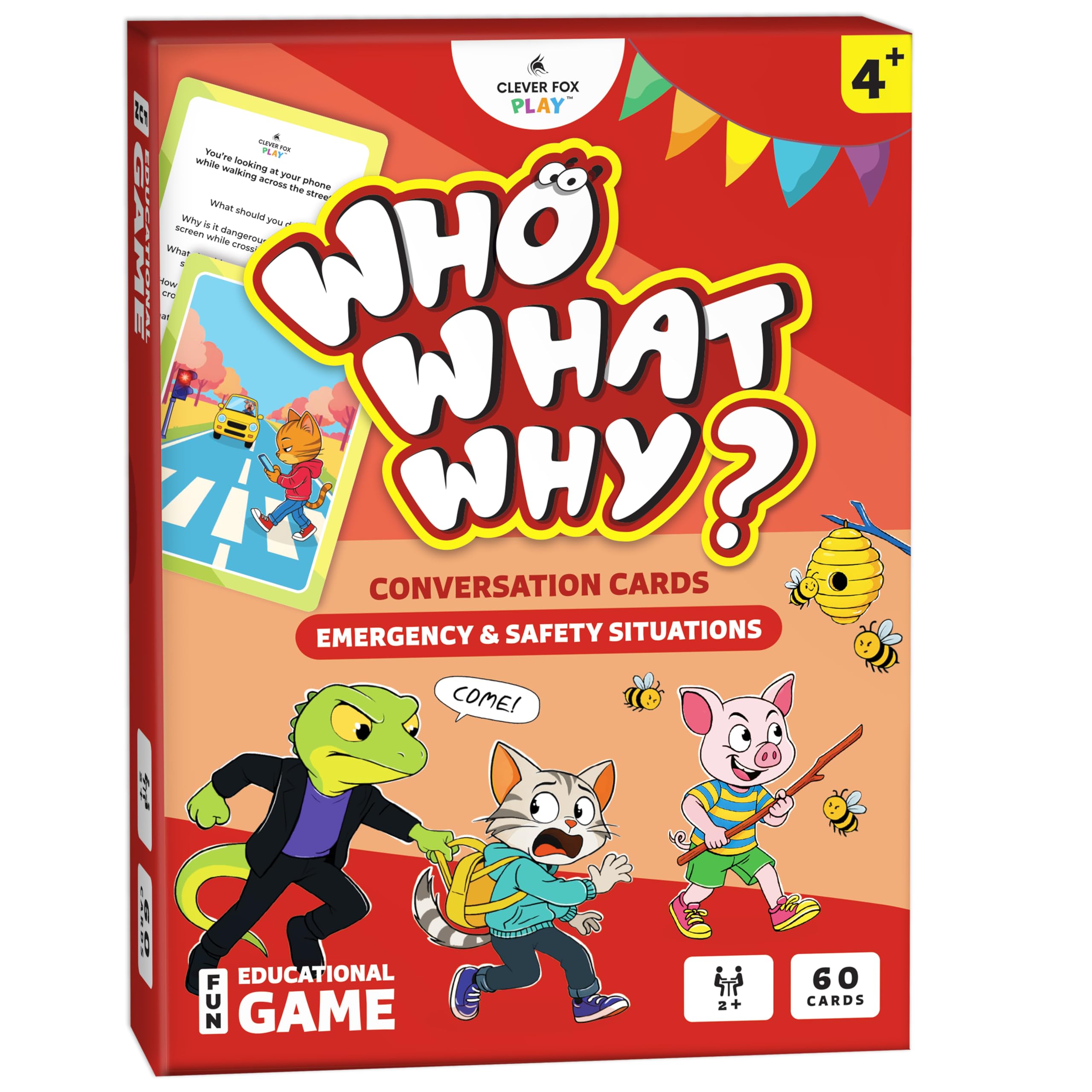 Who What Why: Emergency & Safety Situations Conversation Cards (Ages 4+)