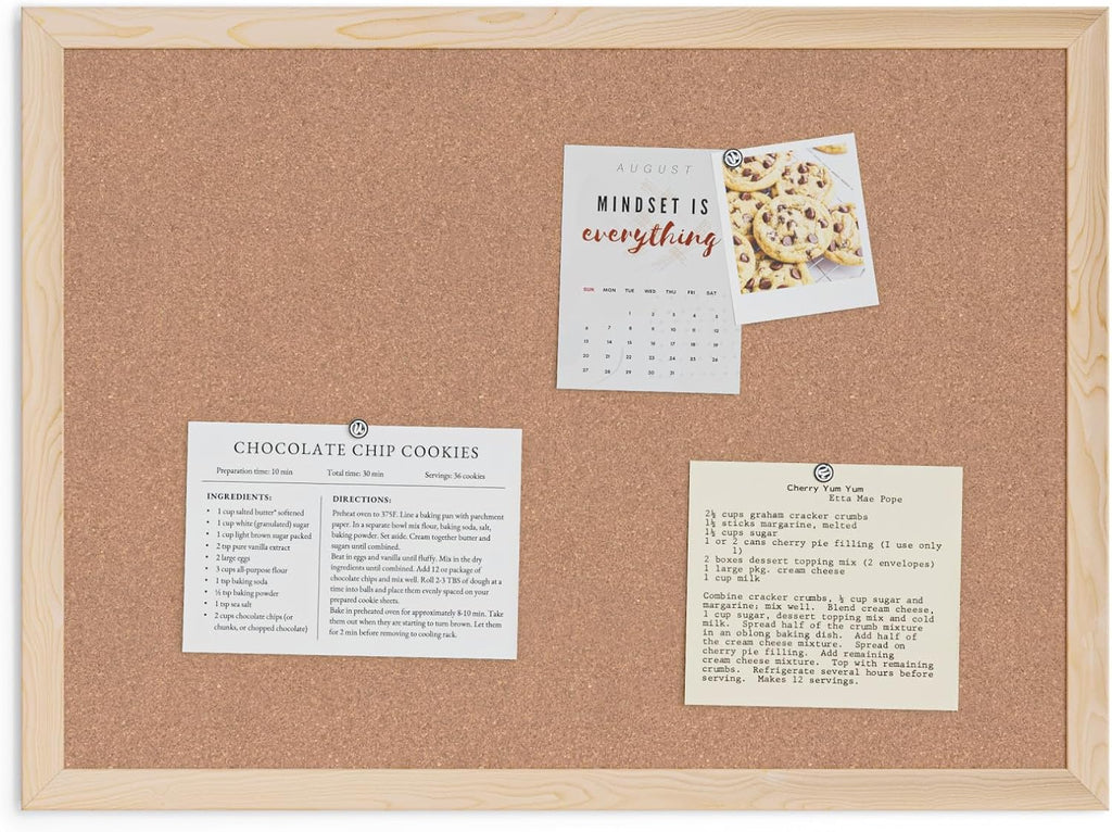 U Brands Cork Bulletin Board, 18 × 24 Inches (K–12)