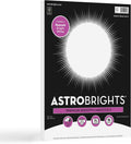 Astrobrights/Neenah Bright White Cardstock, 8.5" x 11", 65 lb, 75 Sheets