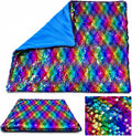 Kids Weighted Lap Pad, 5 lb with Reversible Sequin Sensory Fabric