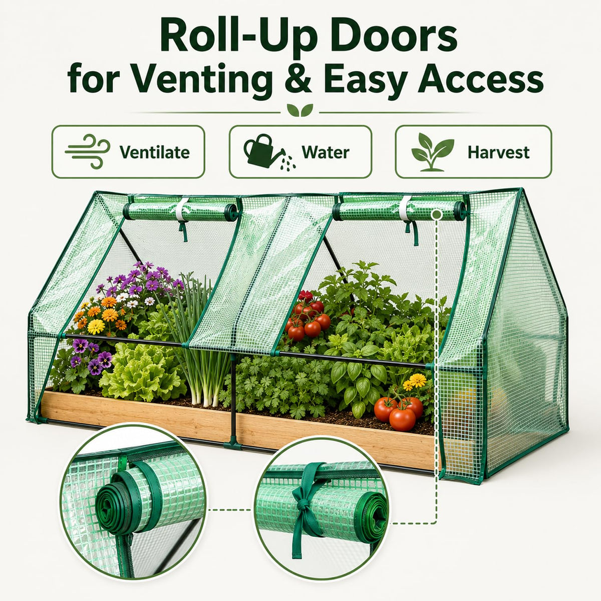 ScienGarden Portable Tunnel Greenhouse (Medium & Large)