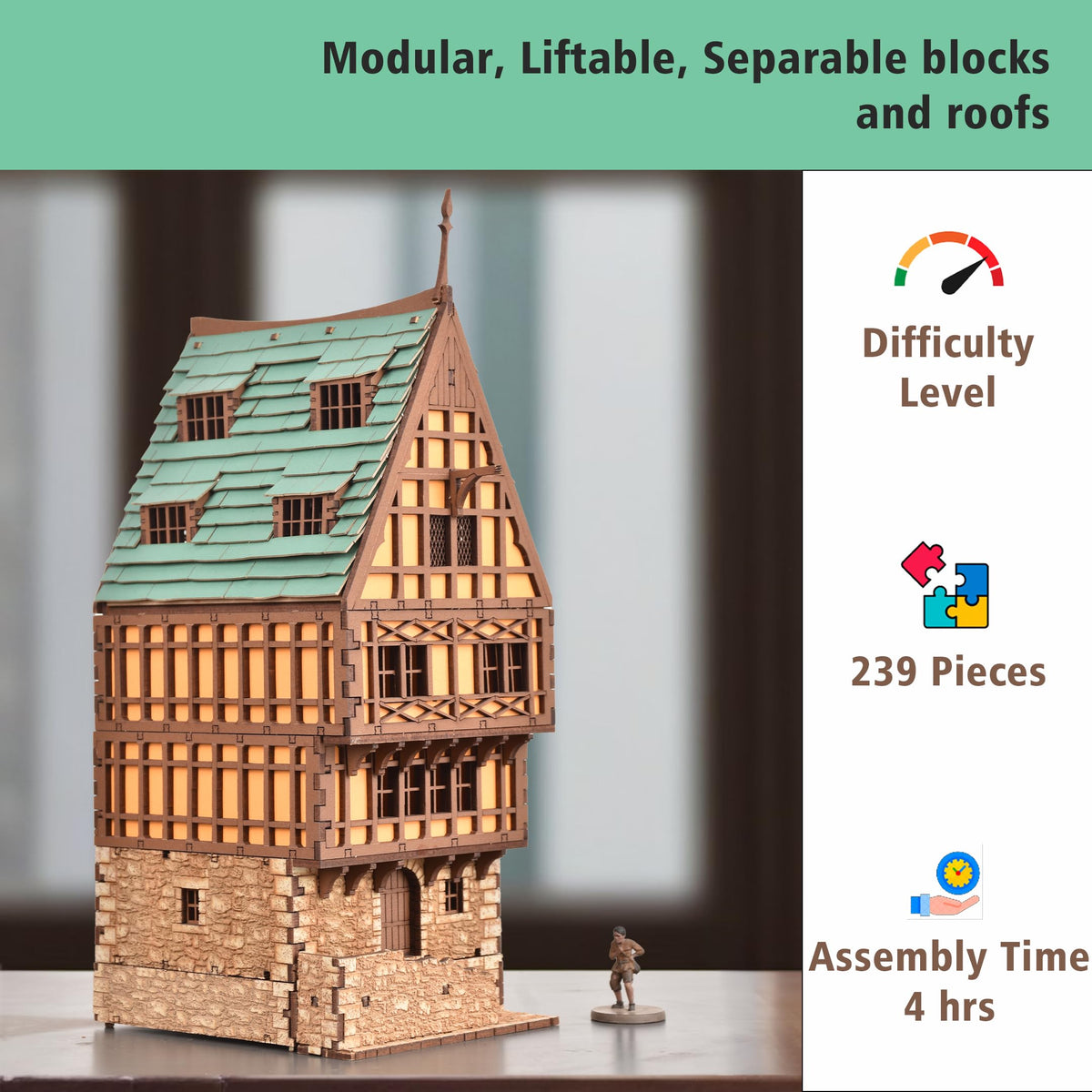 I BUILT IT Medieval Building Model Kits (Select Model)