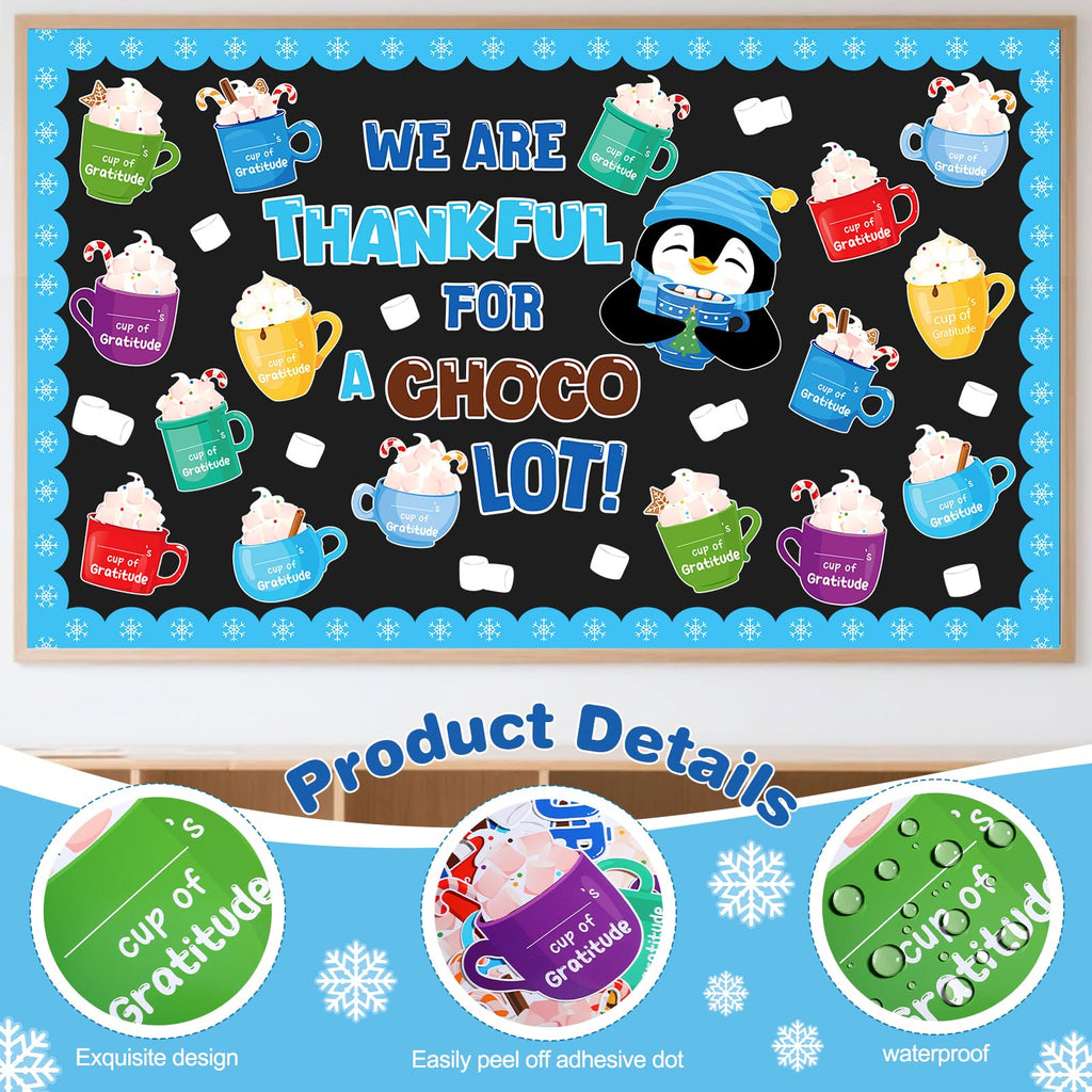 Funrous 71 Pcs Winter Bulletin Board Set Holidays Around The World