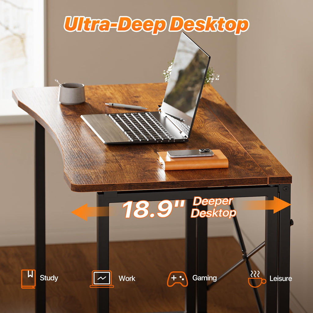 Huuger 31.5-Inch Folding Student Desk
