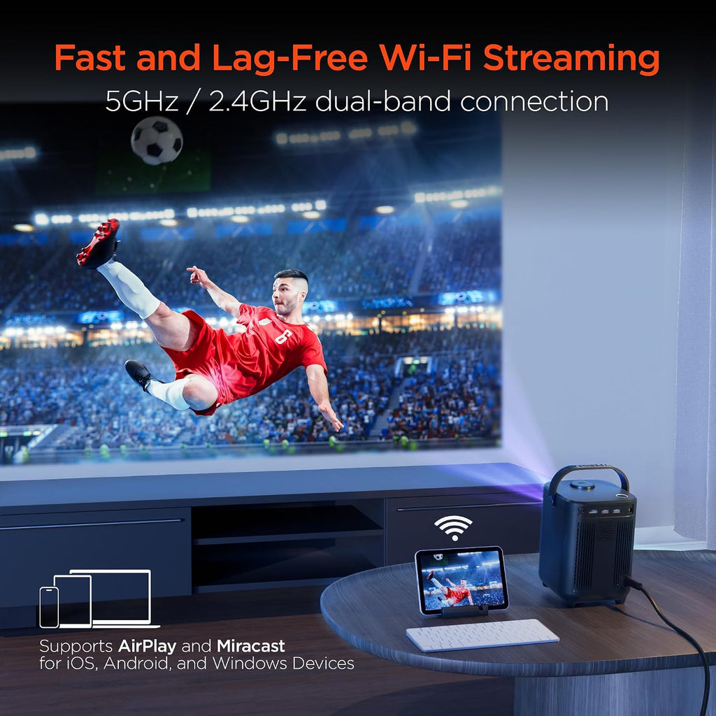 HyperGear CinéMini Portable Projector, 720p Display