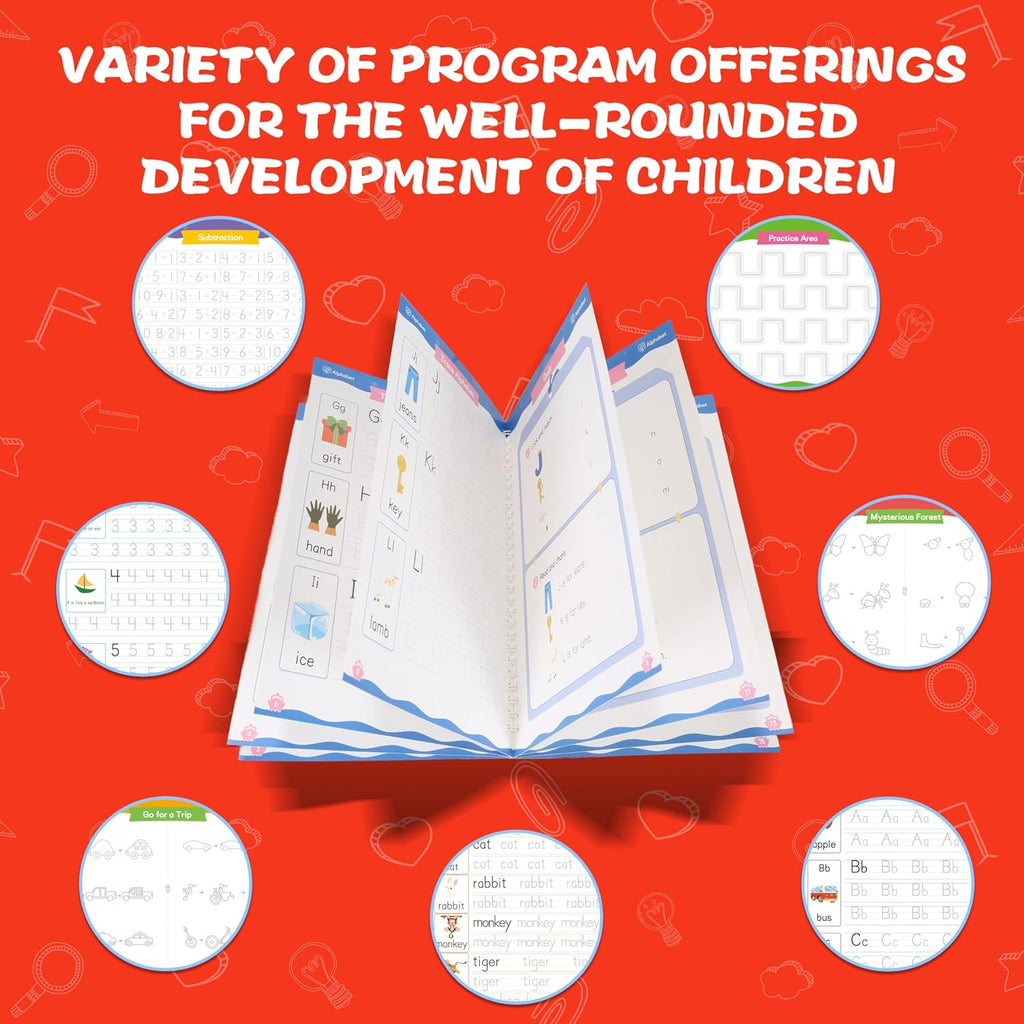 Magic Grooved Writing Practice Books for Kids 3-8