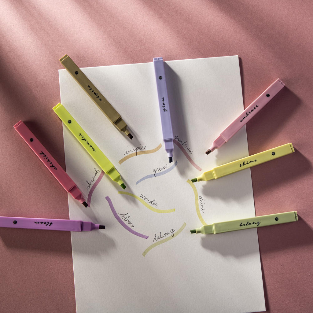 DIVERSEBEE Bible Highlighters with Soft Chisel Tip, No Bleed (Pastel)