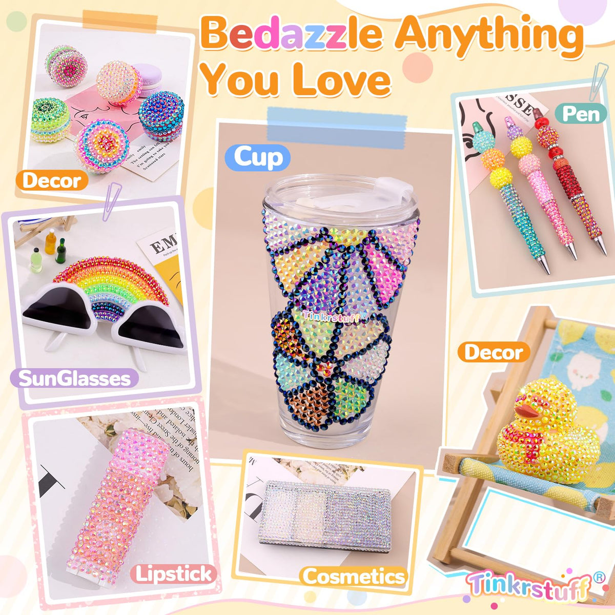 Bedazzling Kit 50000Pcs 3mm Jelly Rhinestones - Diamond Art