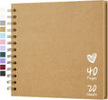 Polaroid Scrapbook Photo Album 7"x7" 20 Sheets 40 Pages Kraft Paper Khaki