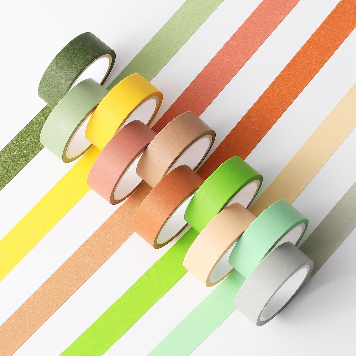 Mr. Pen- Washi Tape Set, 10 Rolls, 5.5 Yards/Roll