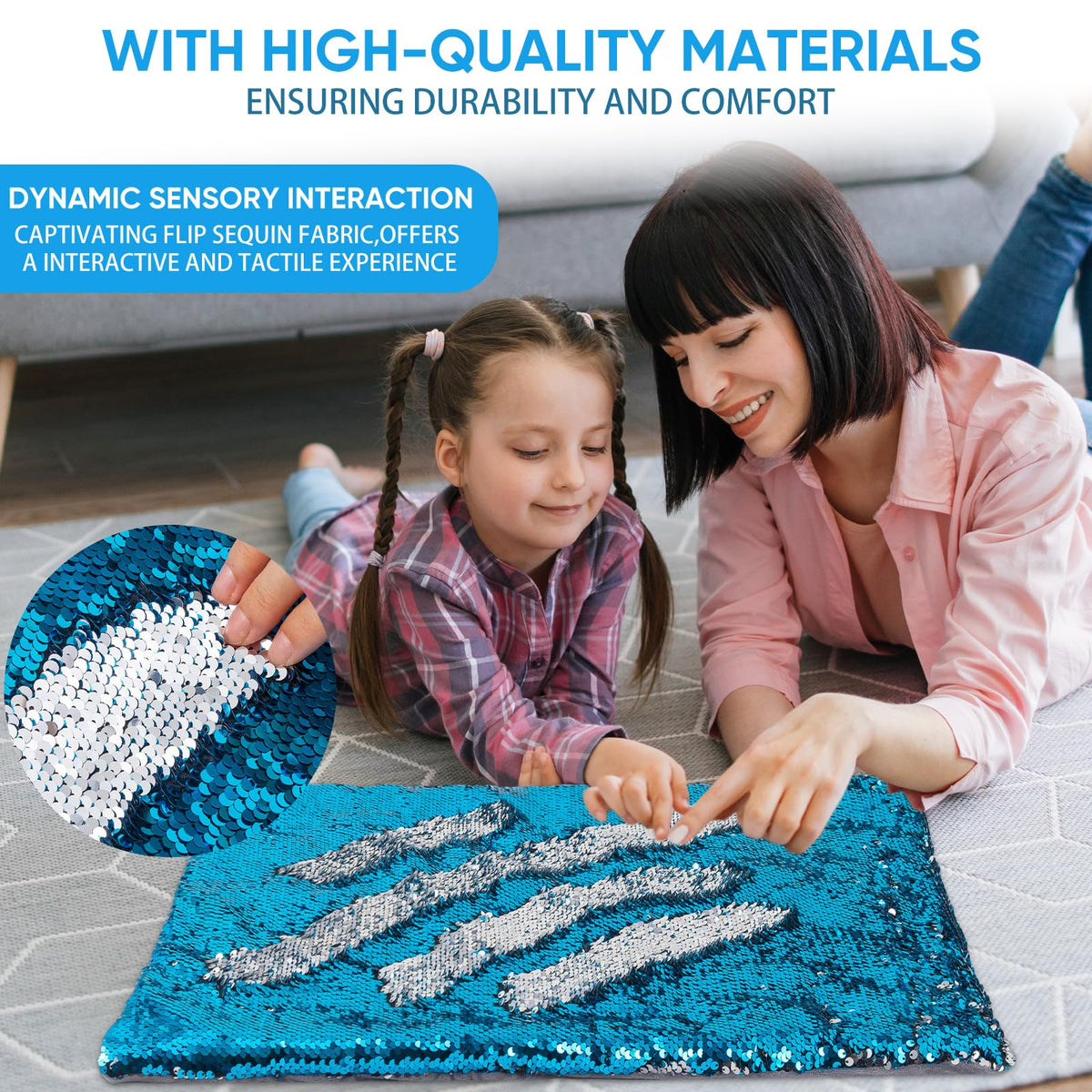 Weighted Lap Pad for Kids 5lbs Sensory Lap pad