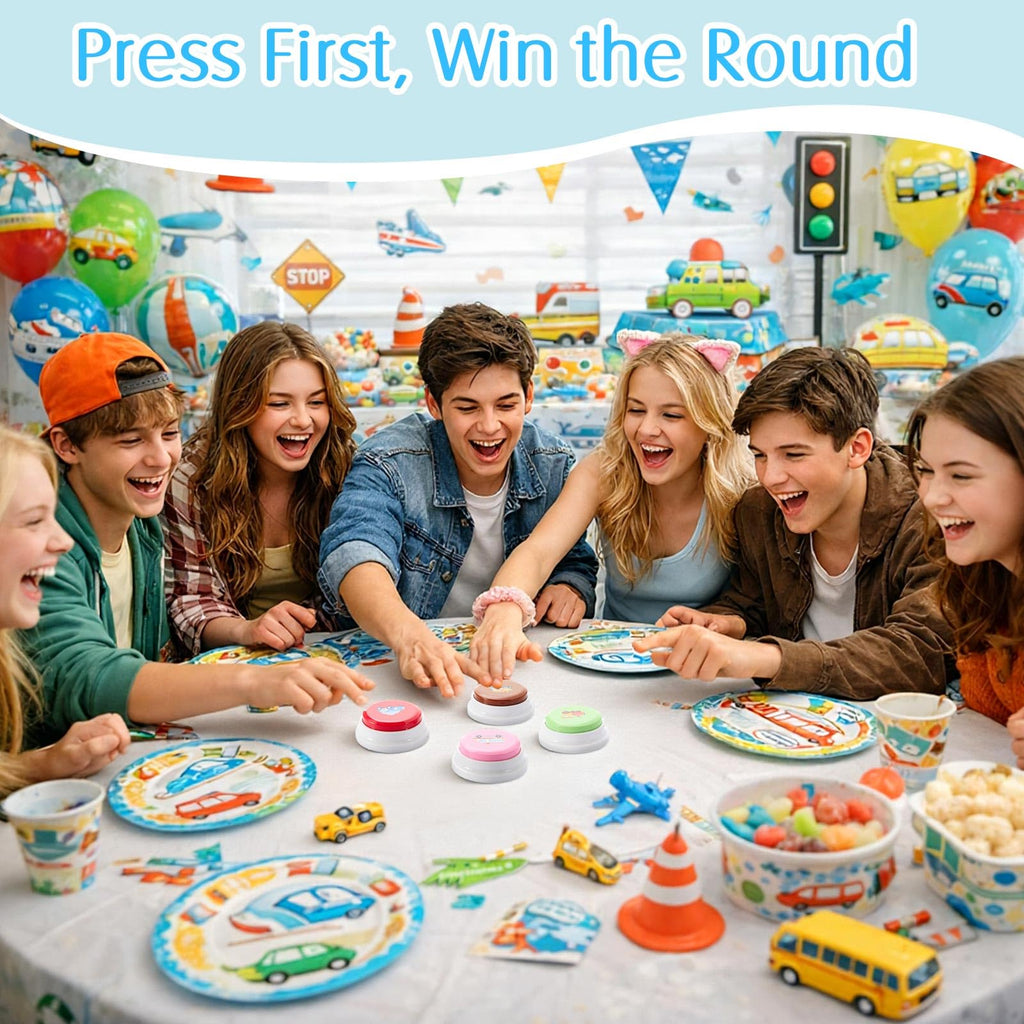 Syhood 8 Pcs Animal Sounds Buzzer for Trivia, Classic Style