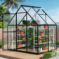 Exroo Aluminum Polycarbonate Walk-In Greenhouse (Multiple Sizes)