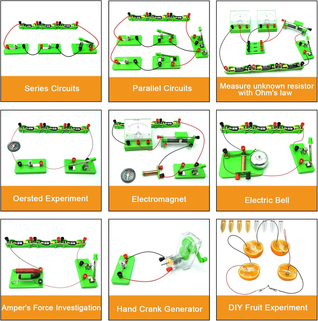 Basic Electricity & Magnetism Experiment Kit (Grades 9–11)