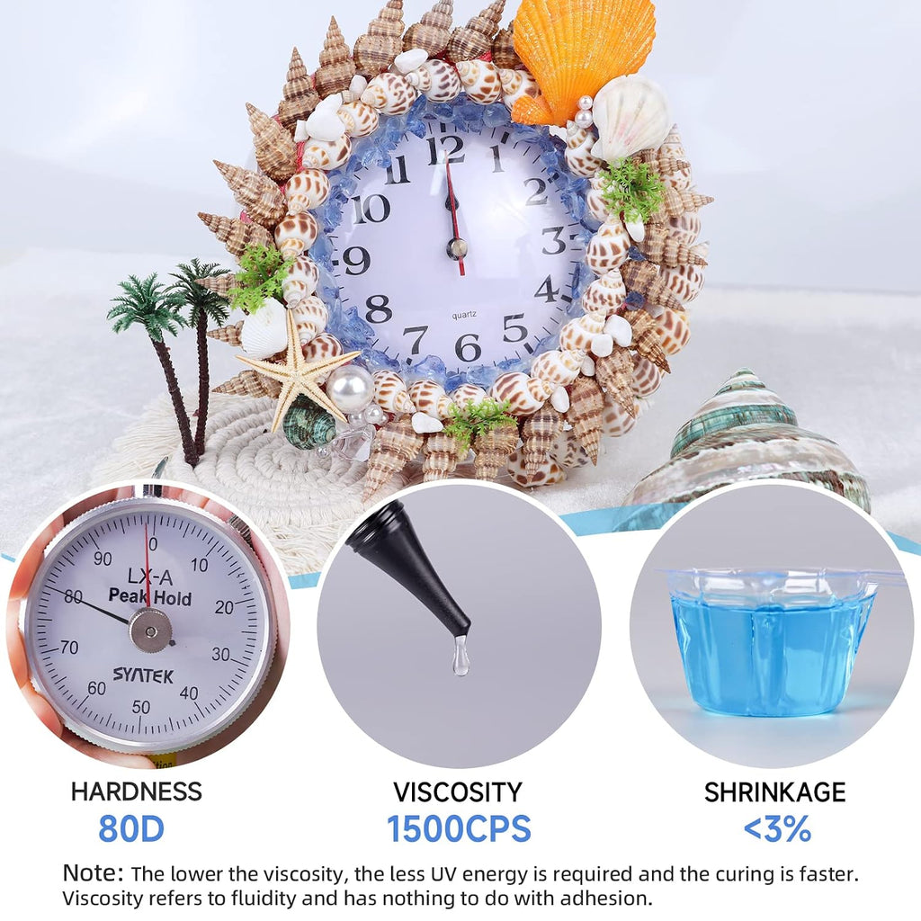 LET'S RESIN UV Resin Kit with Light, Bonding&Curing in Seconds, 30g