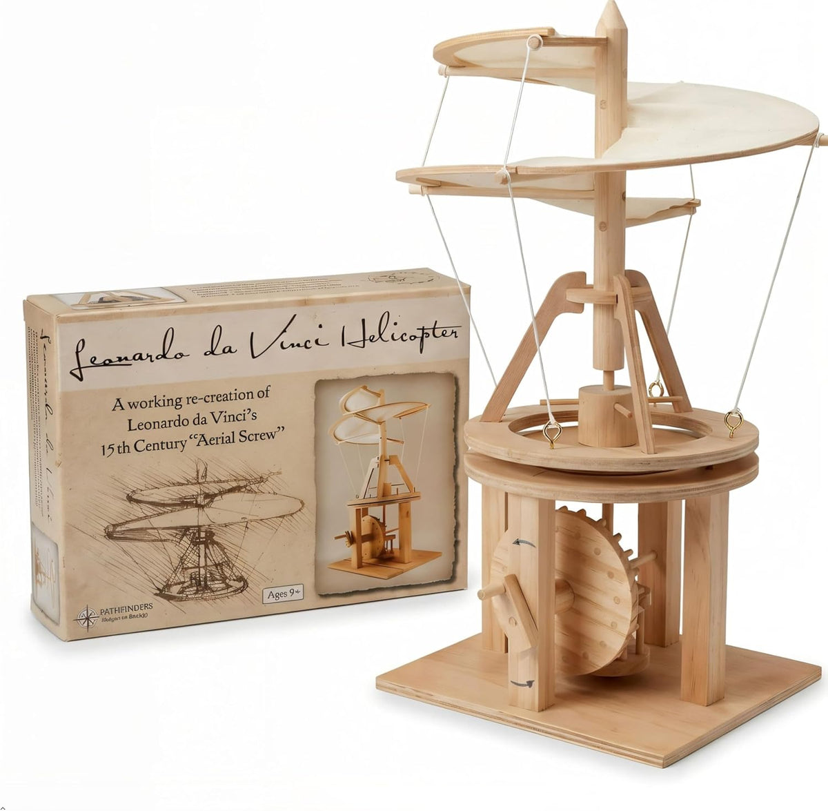 Pathfinders Leonardo da Vinci Aerial Screw Model Kit (Ages 14+)