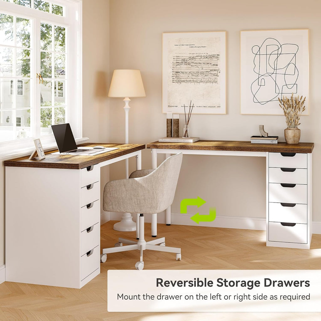 LITTLE TREE 47-Inch Five-Drawer Student Desk