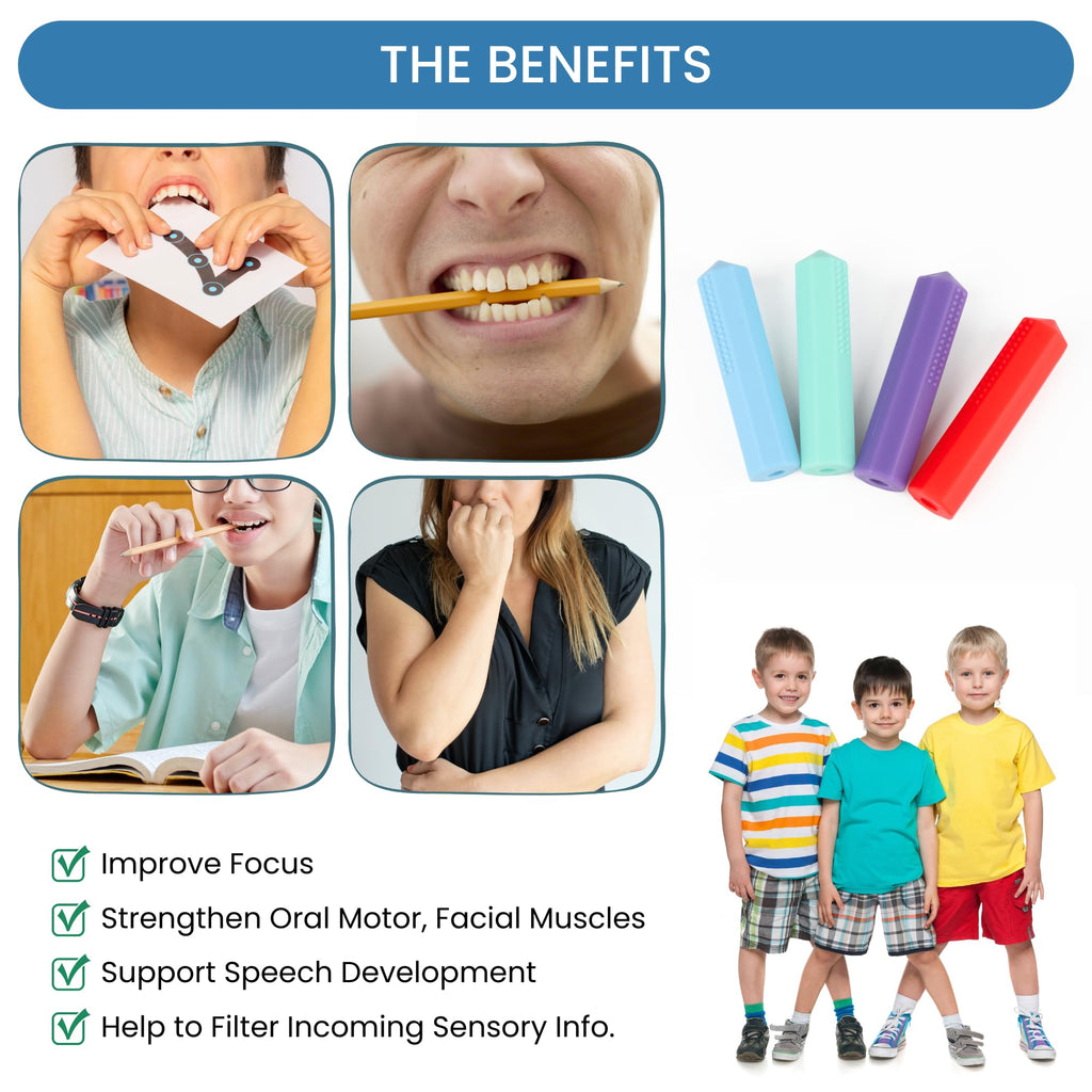 Sensory Chew Pencil Topper for Autistic Chewers
