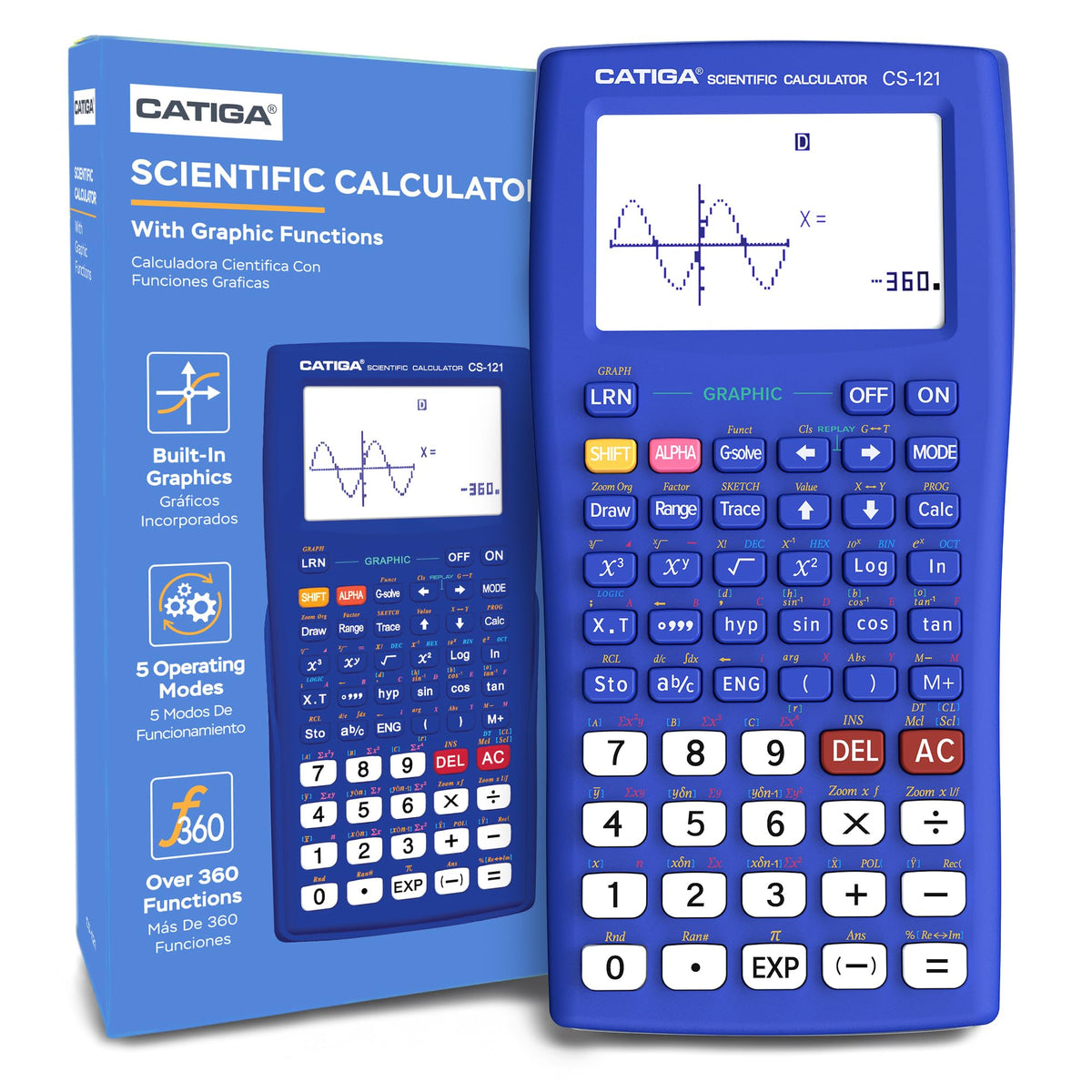 CATIGA CS-121 Scientific Graphing Calculator