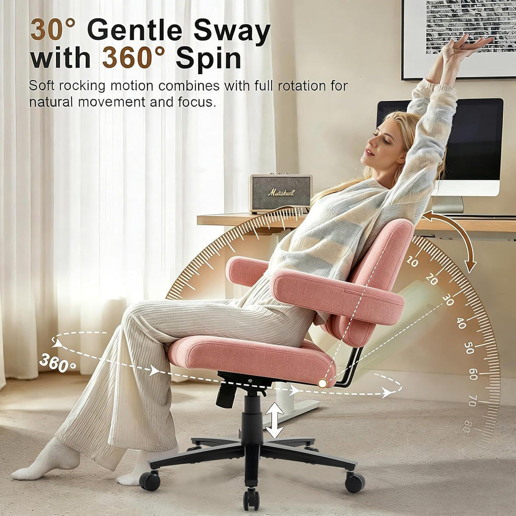 Vigosit Plush Cross-Legged Desk Chair (Multiple Colors)