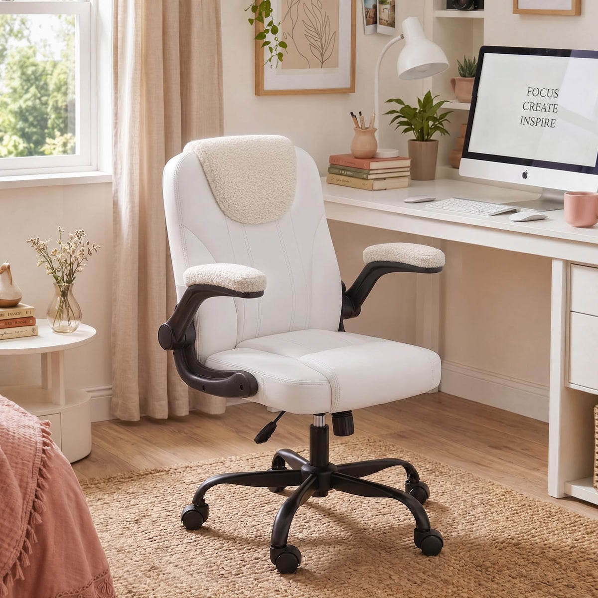 Pinmoco Adjustable Study Chair with Flip-Up Arms