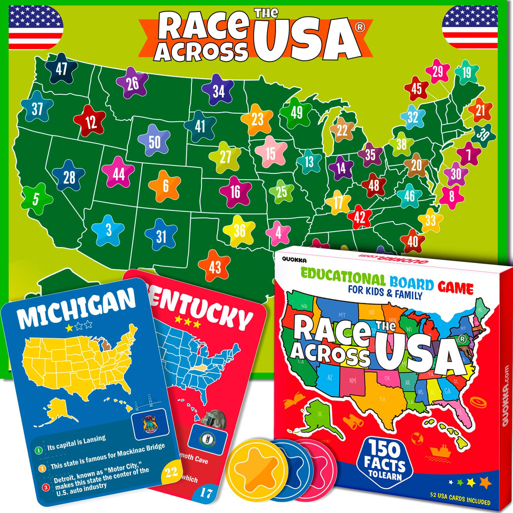 Quokka: Race Across the World — Educational Geography Board Game, Ages 8+ (2–8 Players)